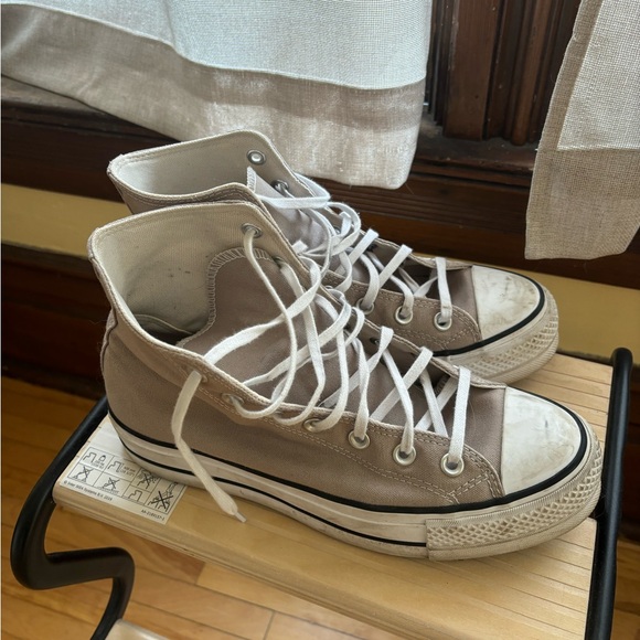 Tan platform converse all stars - Picture 4 of 5
